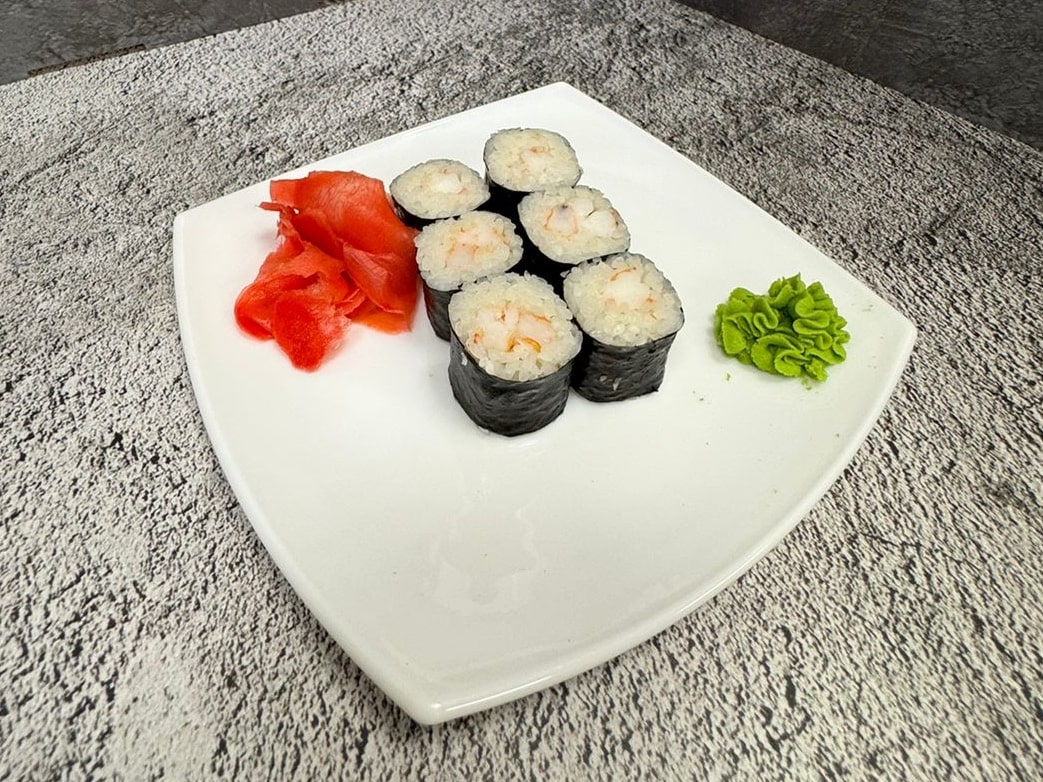 Роллы классика с креветкой