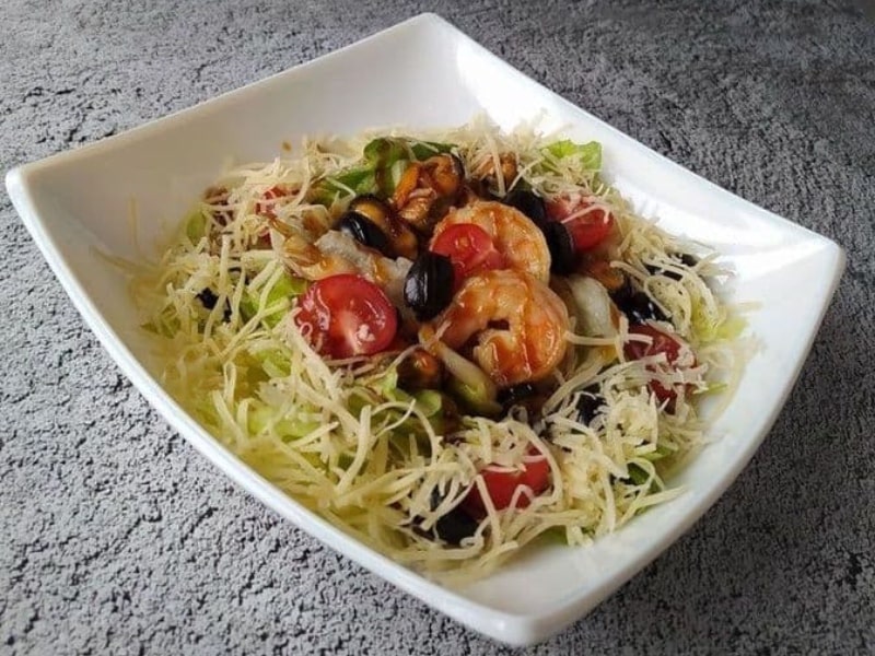 Теплый с морепродуктами