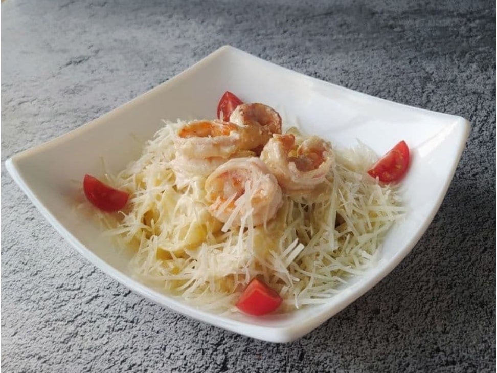 Паста с креветками